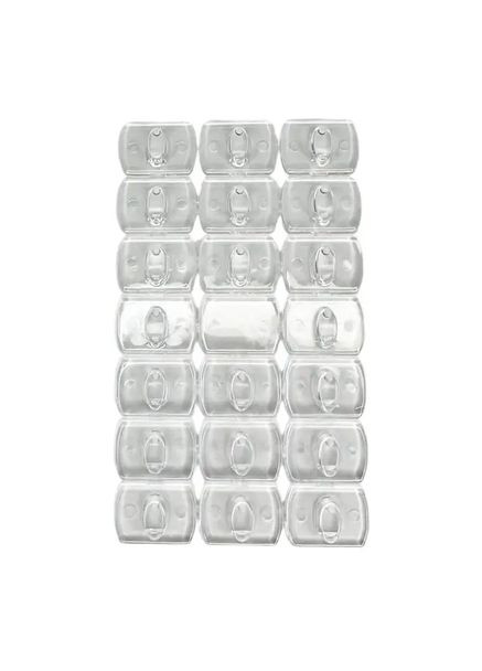 Набір гачків, що самоклеяться, 1,3х1,8 см для гірлянд і декору, не залишають слідів (20шт) Erston (367074449)