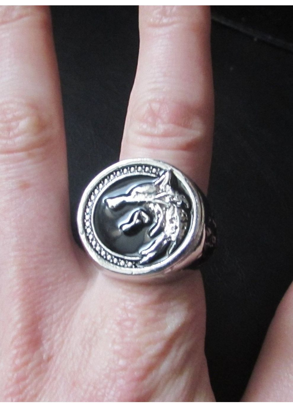 Кельтський стиль чорна каблучка вовк, 5549 No Brand (356775586)