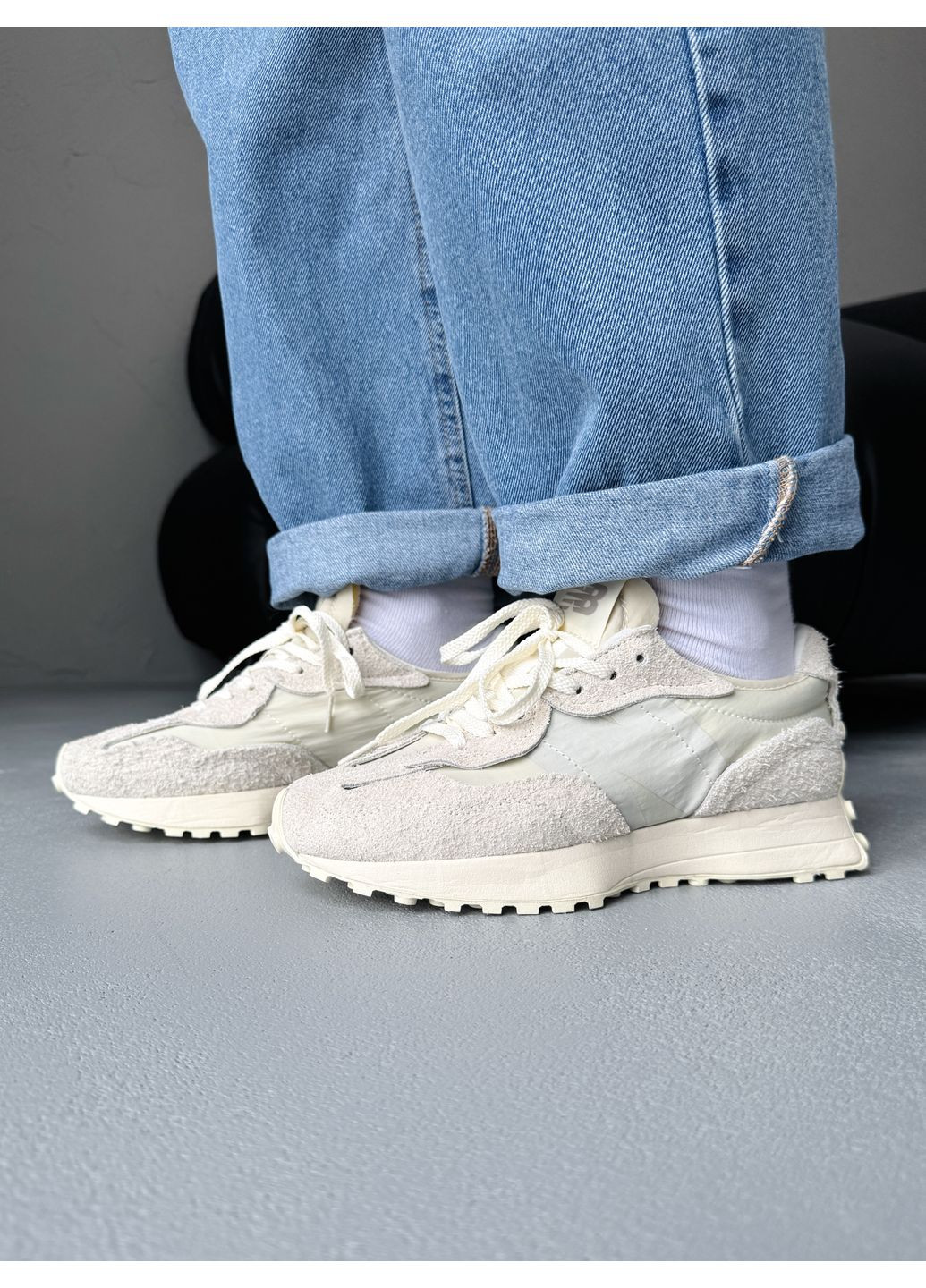 КРОСІВКИ ЖІНОЧІ NEW BALANCE 327 CASUAL BEIGE НЬЮ БЕЛАНС 327 No Brand бежеві демісезони (367175103)