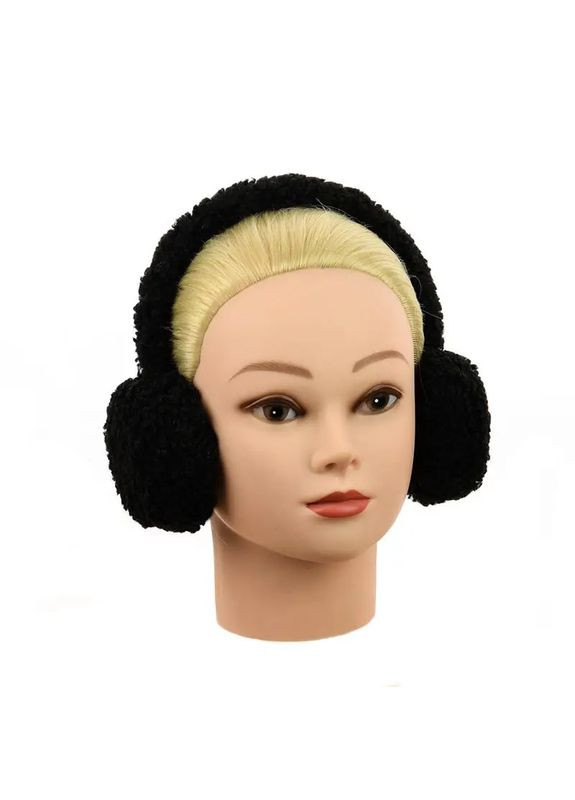 Комплект аксесуарів зі штучного хутра каракуль — рукавиці та навушники STD (360899858)