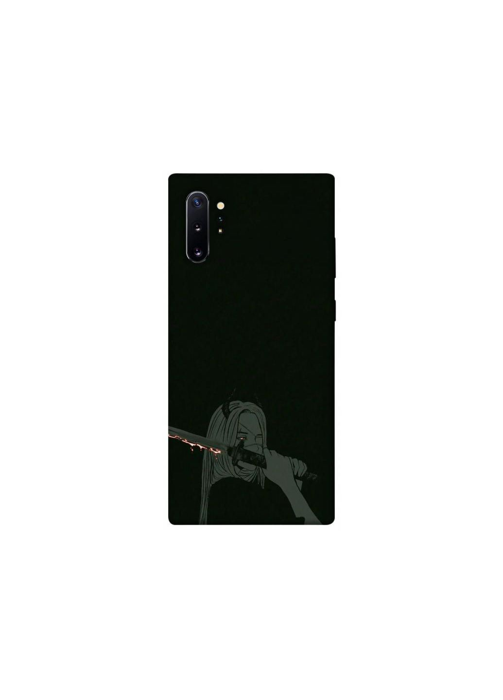 Чехол на Samsung Galaxy Note 10 Plus Человек-Бензопила Frontalka (353346108)