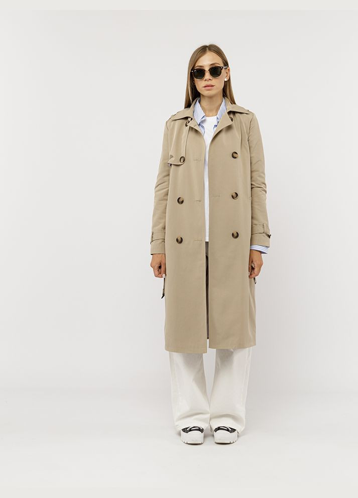 Женский плащ цвет бежевый CB-00228869 RUKAV демисезон (316032813)