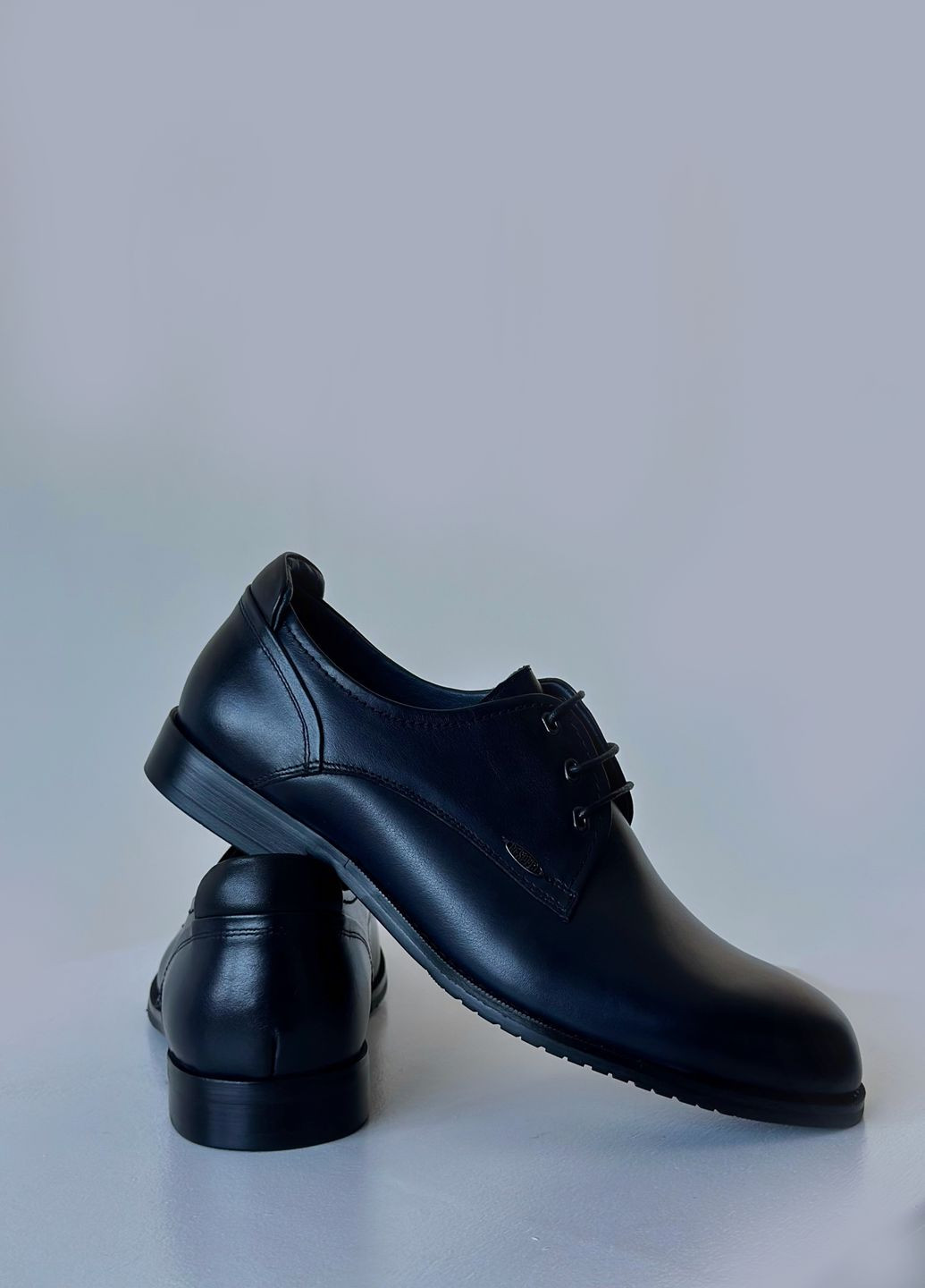 Темно-синие классические туфли дерби Respect