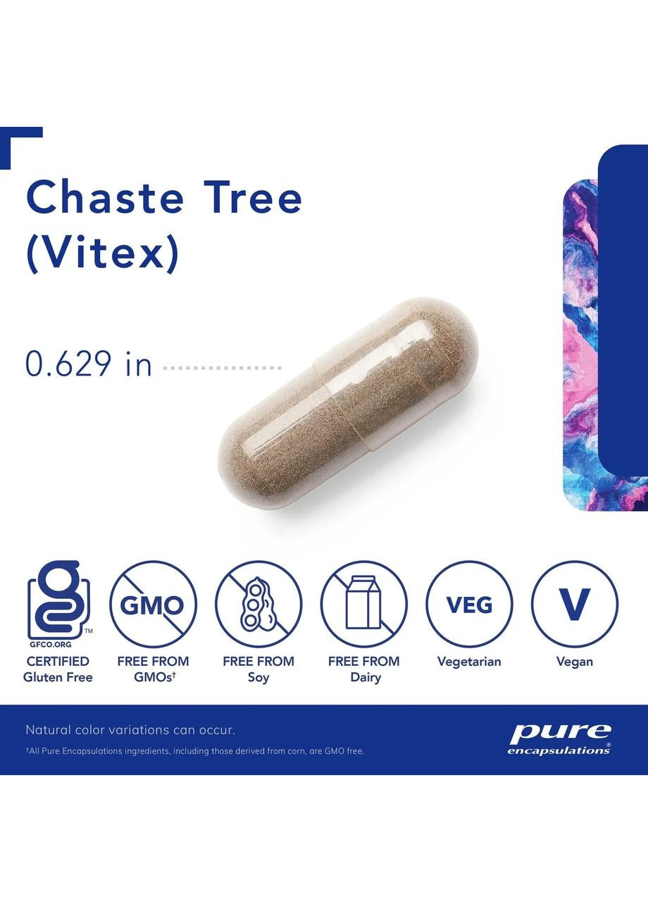 Вітекс (Chaste Tree Vitex) 60 капсул Pure Encapsulations (361116357)
