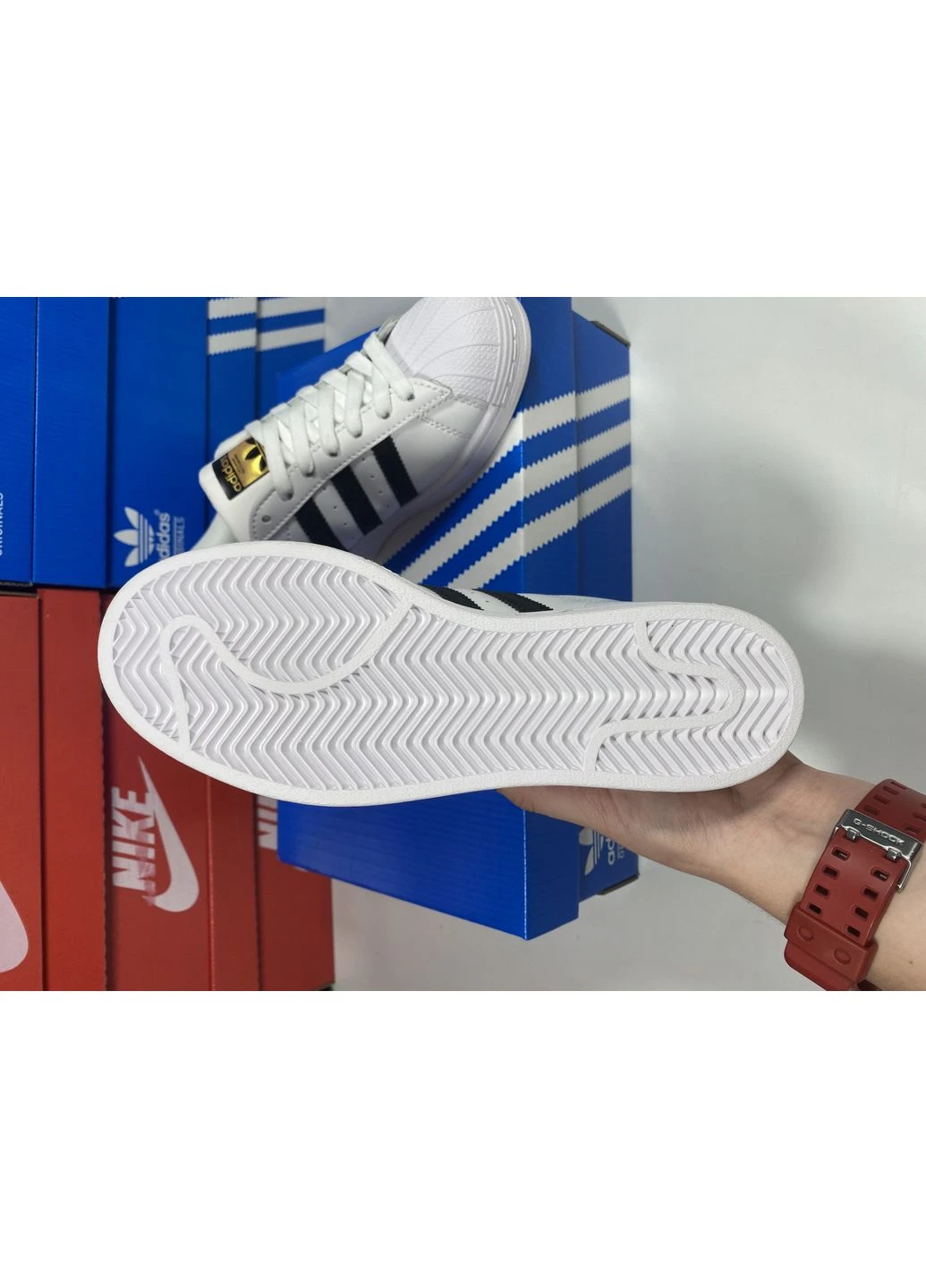 Білі літні кросівки adidas superstar white адідас суперстар No Brand