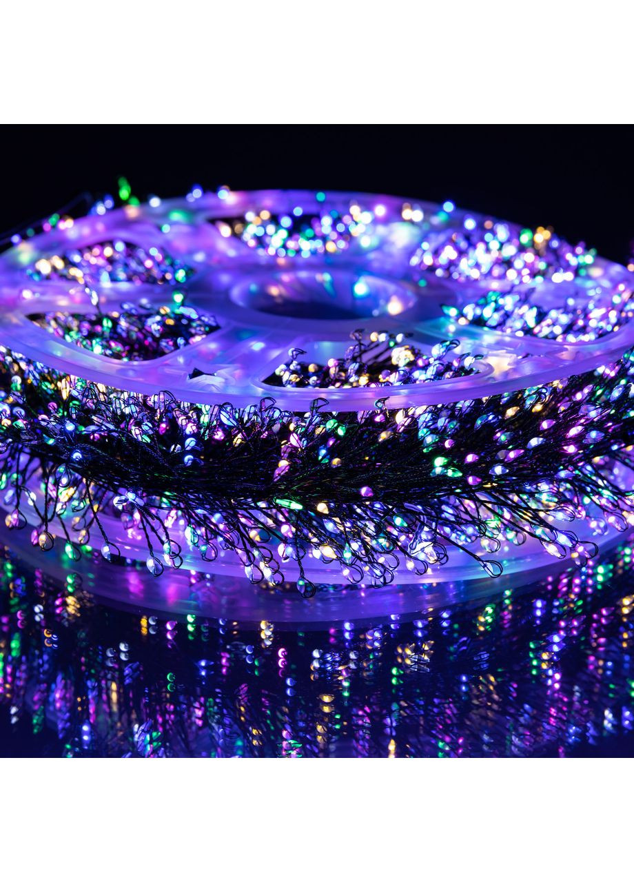 Новогодняя гирлянда Роса 100 м 3000 LED мультиколор для украшения помещений светодиодное оформление гирлянда для праздника Garlando (370432346)