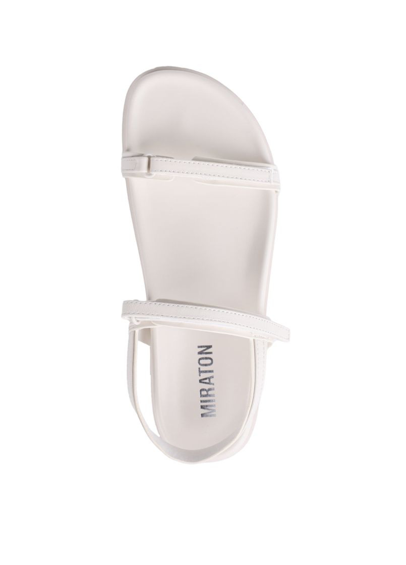 Молочные женские сандалии 202-3106-1-2g рисовая кожа MIRATON