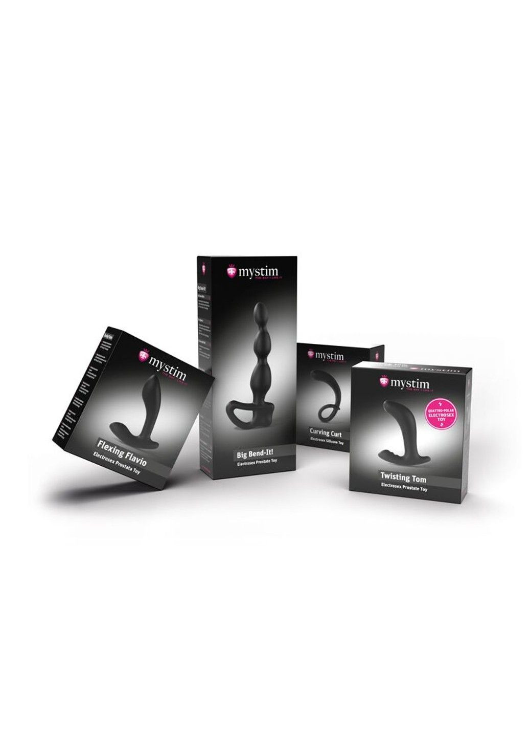 Массажер простаты Twisting Tom с моделированием формы для электростимулятора, диаметр 3,7 см Mystim (334000795)