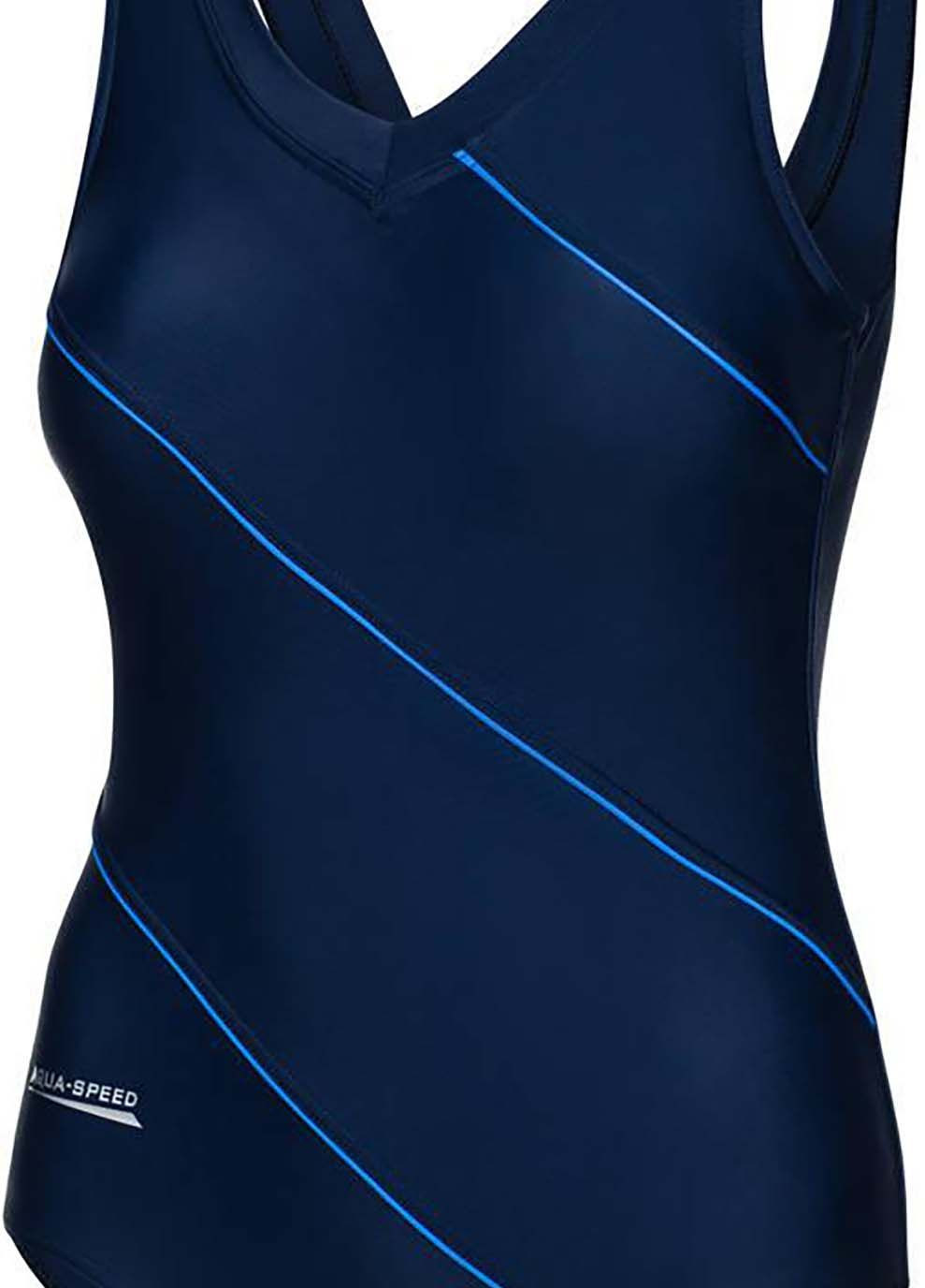 Темно-синій демісезонний жіночий купальник sophie темно-синій Aqua Speed