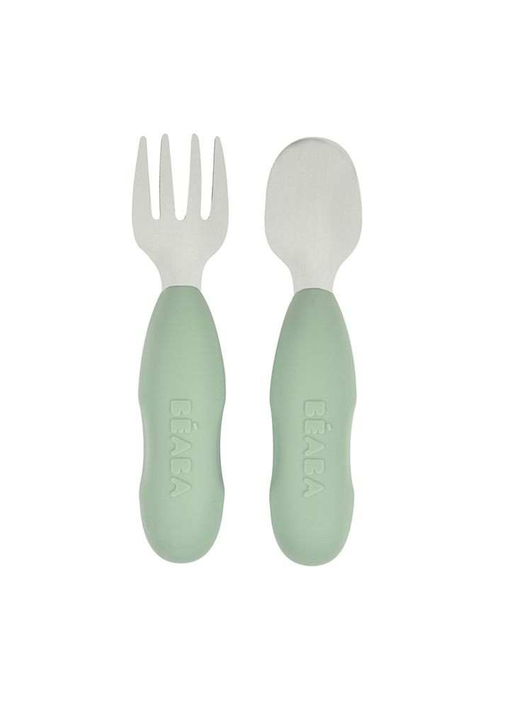Набор ложка и вилка металлическая 10+, арт. 913580 Beaba (369165271)