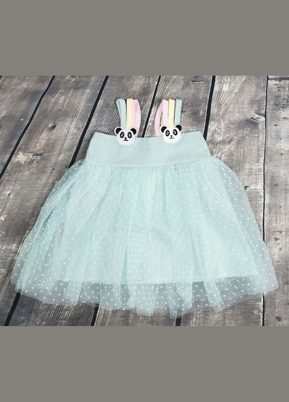 Золотое летнее платье панда 1190, размер 85 No Brand (306518666)