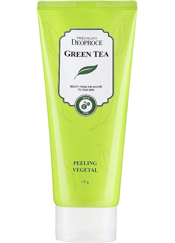 Увлажняющий пилинг для лица на основе зеленого чая Premium Green Tea Peeling Vegetal 170g (2-852191) Deoproce (369795928)