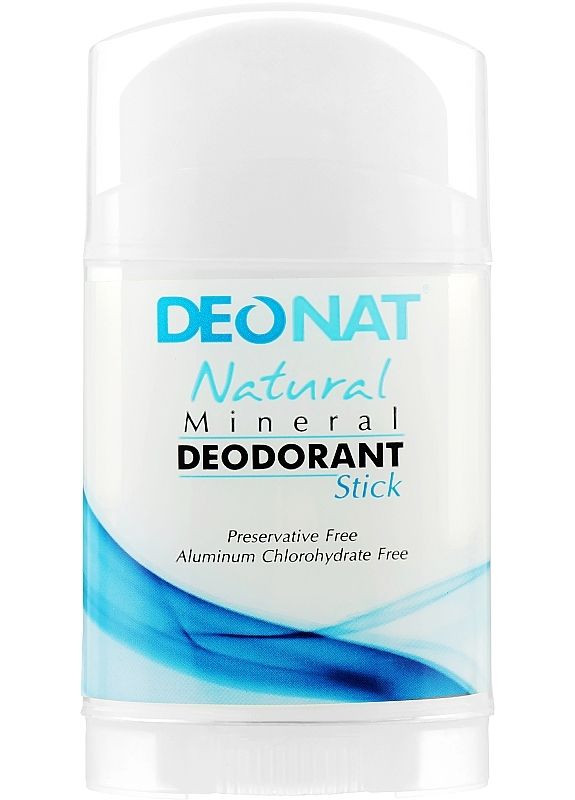 Минеральный дезодорант "Кристалл" чистый, плоский, выкручивается Natural Mineral Deodorant Stick Twist-Up 100g (2-966896) Deonat (369797752)