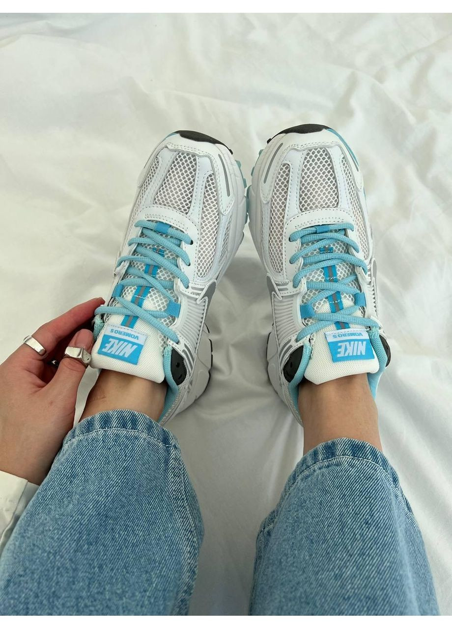 КРОСІВКИ ЖІНОЧІ NIKE ZOOM VOMERO 5 WHITE BLUE НАЙК АІР ЗУМ ВОМЕРО 5 No Brand блакитні демісезони (368888096)
