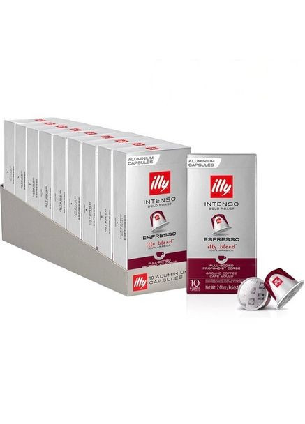 Кава в капсулі Intenso Espresso, 10 уп. (100 кава-капсул) Nespresso Illy (313288934)