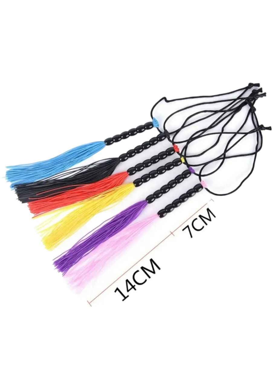 Міні чорний флогер з жовтим DS Fetish No Brand (314706997)