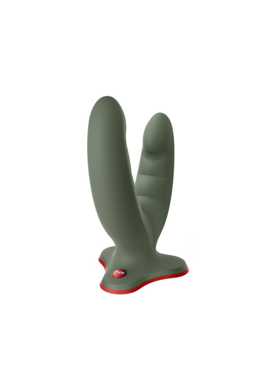 Подвійний фалоїмітатор RYDE wild olive, гнучкі дула, присосок Fun Factory (314808100)