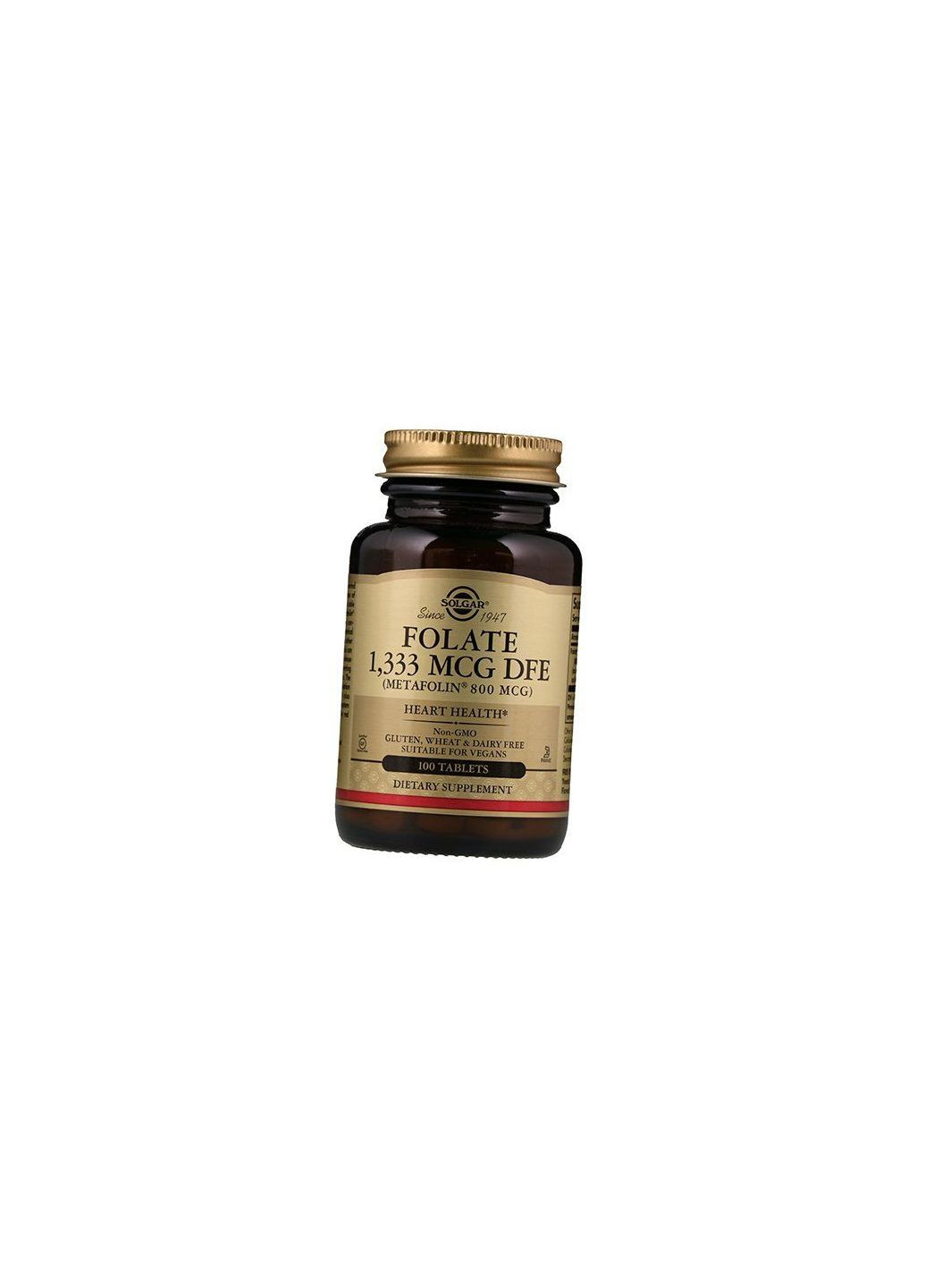 Фолат, метафолін, Folate 800, 100таб (36313086) Solgar (293255368)