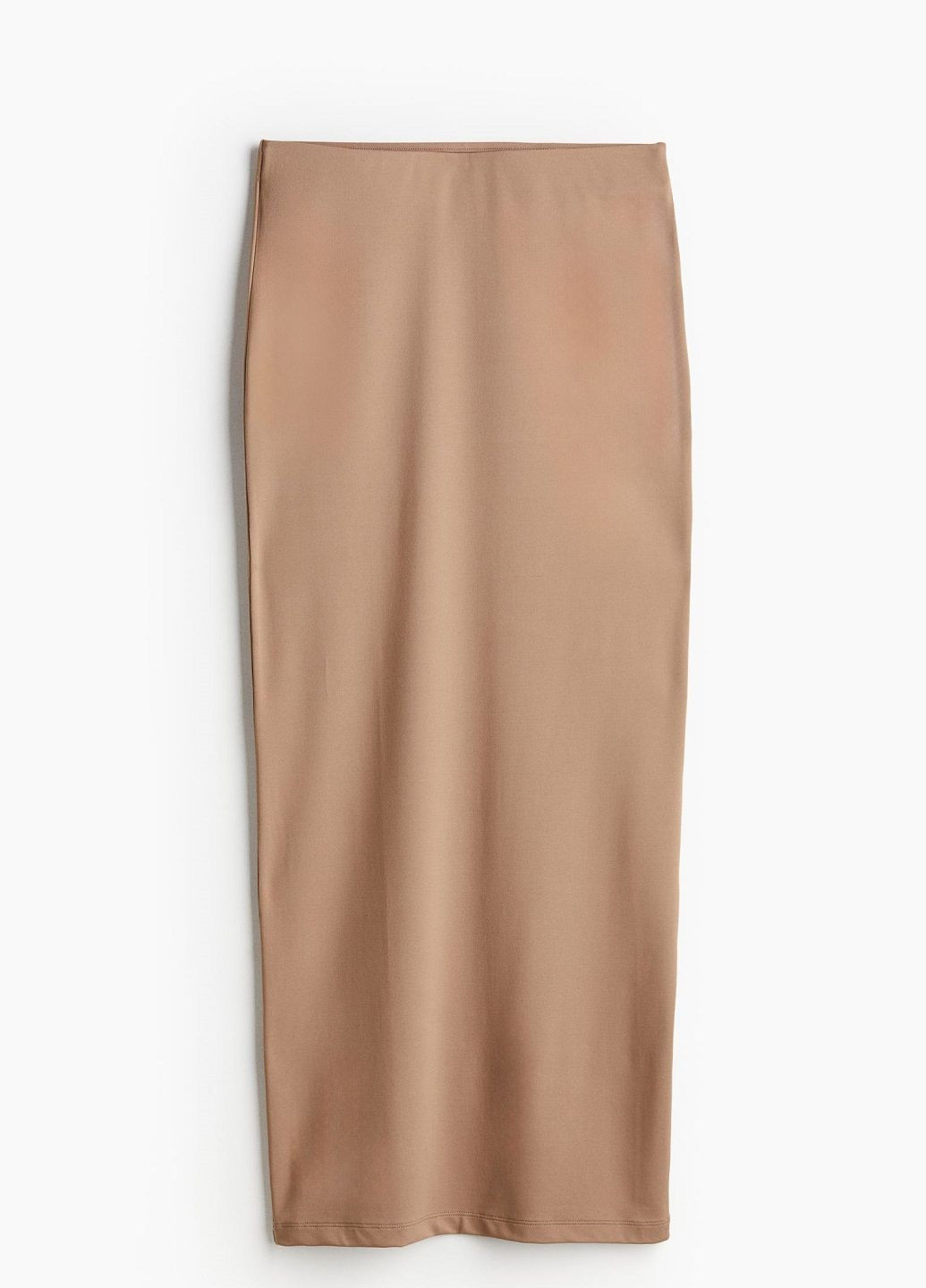 Темно-бежевая кэжуал однотонная юбка H&M