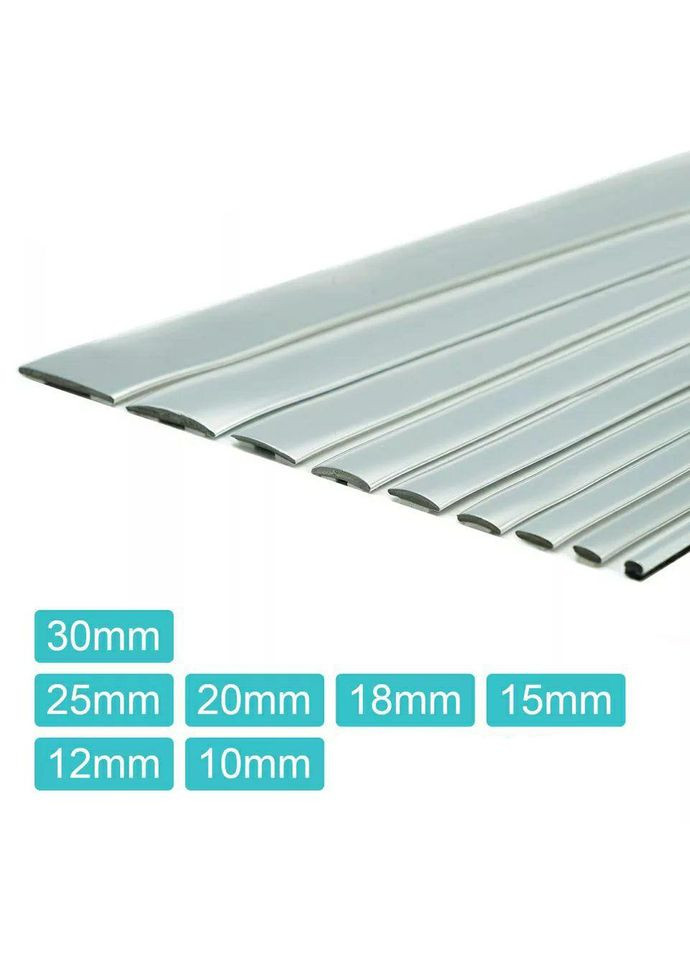 Молдинг стрічка для самоклеюча, хромований молдинг, стрічка (ширина 25 мм, ціна за 1 м) No Brand (362669682)