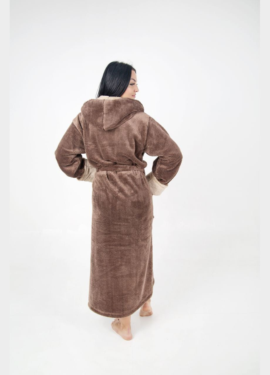 Халат махровый женский длинный, теплый No Brand халат (297003778)