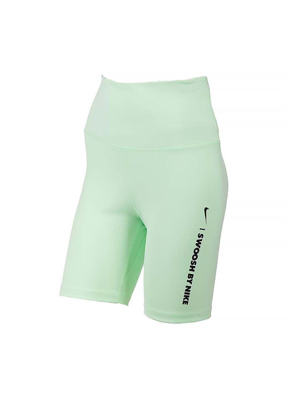 Женские Брюки W NK ONE DF HR SHRT GLS Салатовый Nike (367591044)