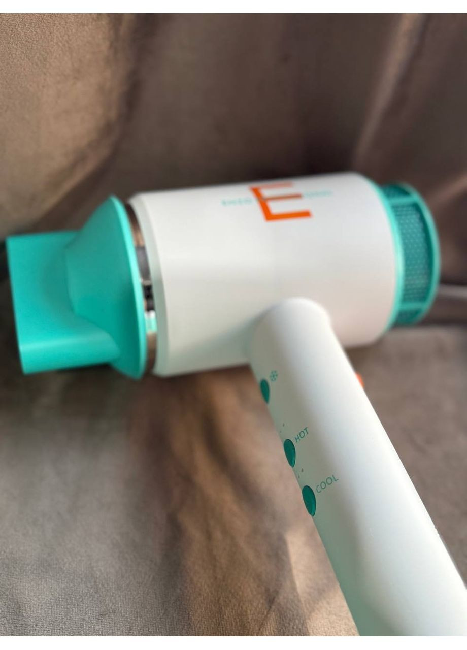 Фен для волосся EN-8899 з щіткою 8500 Вт Білий з бірюзовим Enzo (362711684)