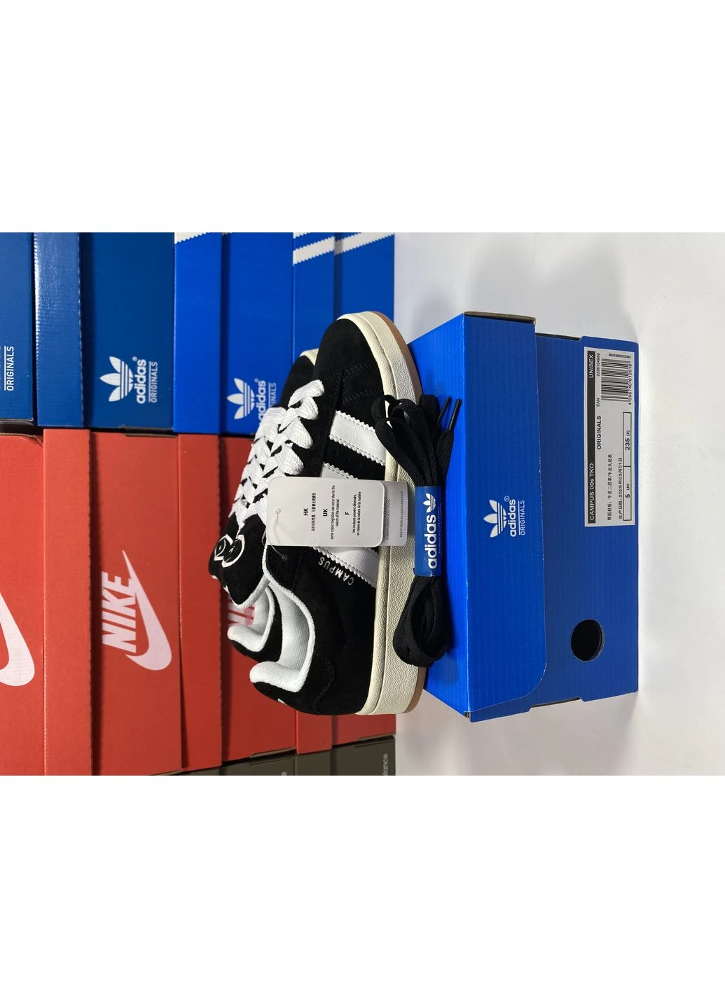 Чорні кросівки чоловічі adidas campus 00s black адідас кампус чорні демісезон No Brand