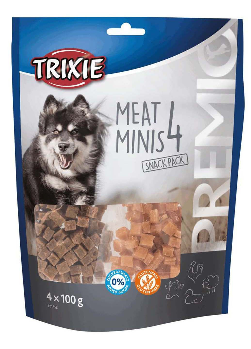 Ласощі для собак PREMIO 4 Meat Minis (курка качка баранина яловичина) 4x100 г Trixie (285778999)