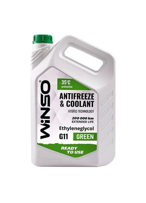 Антифриз GREEN G11 -35°C, 4,1 кг – надежная защита системы охлаждения Winso (360874707)