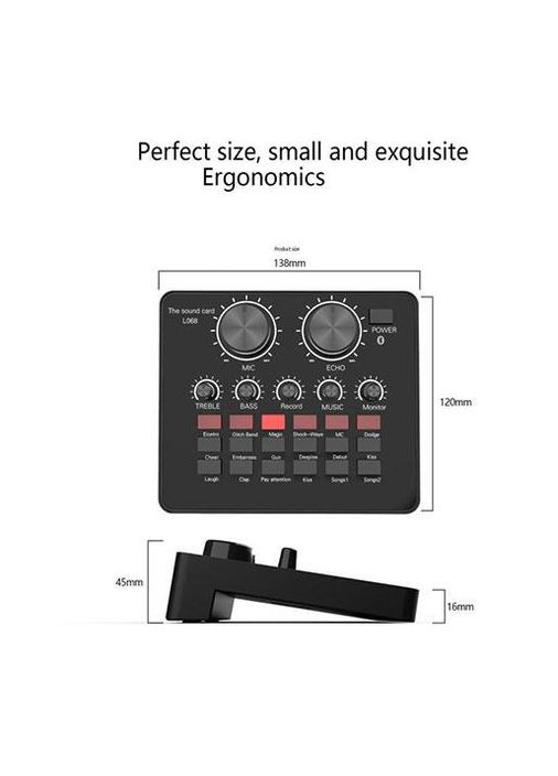 Студийный конденсаторный микрофон TLS 289 Пантограф Поп фильтр Звуковая карта Паук Boya (316658574)