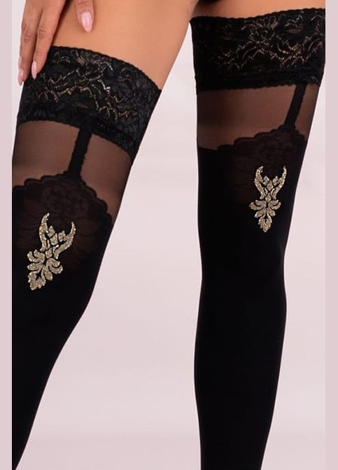 Чулки самоудерживающие 40 Den, gold Livia Corsetti (285937555)