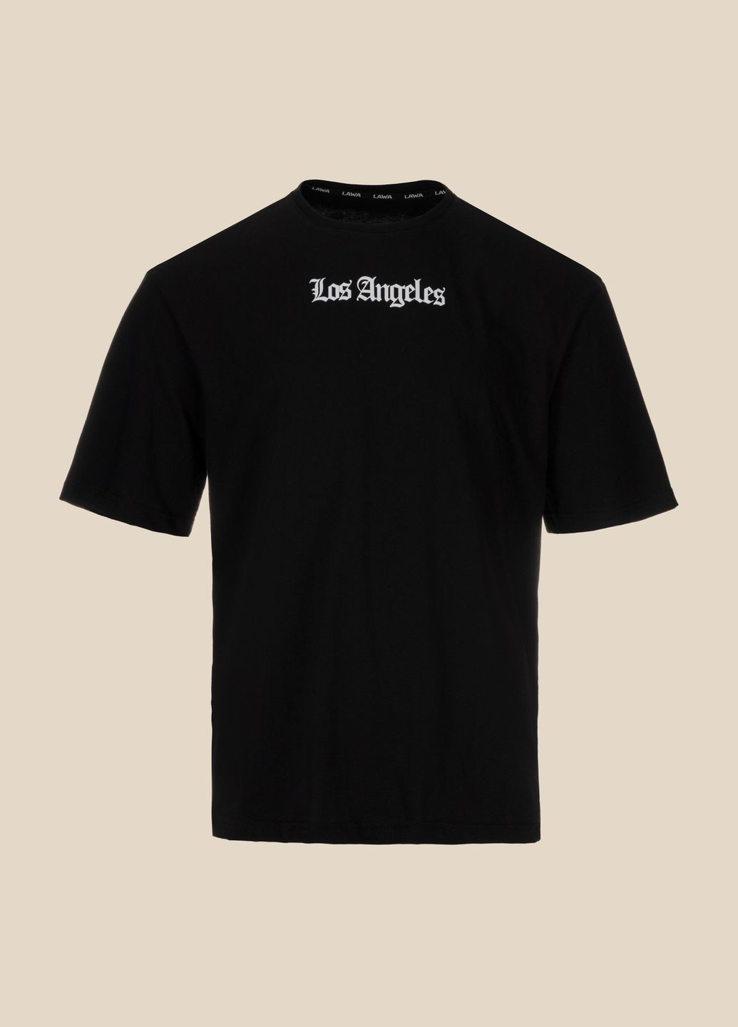 Чорна футболка LAWA