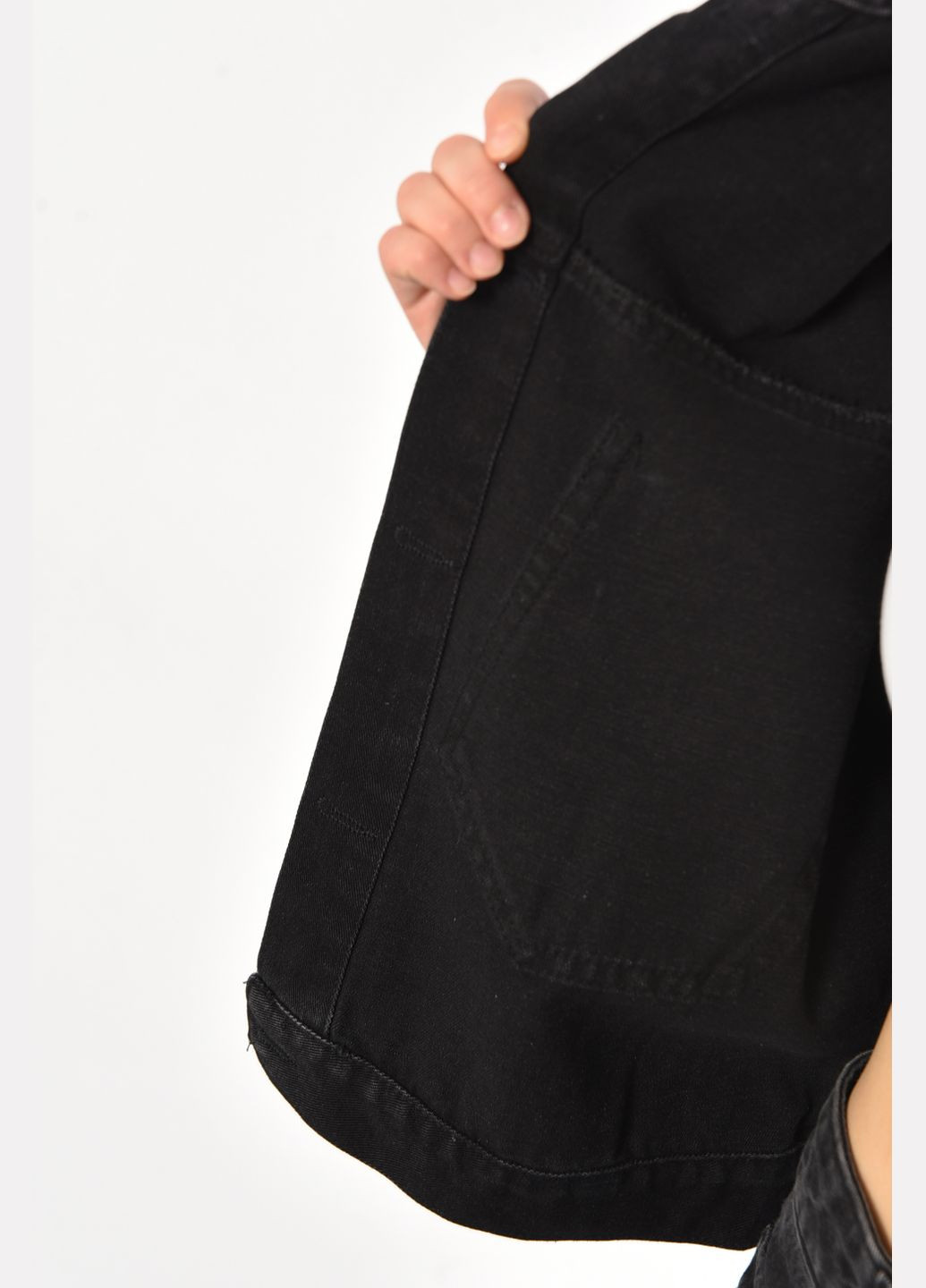 Джинсівка жіноча чорного кольору Let's Shop (299704296)