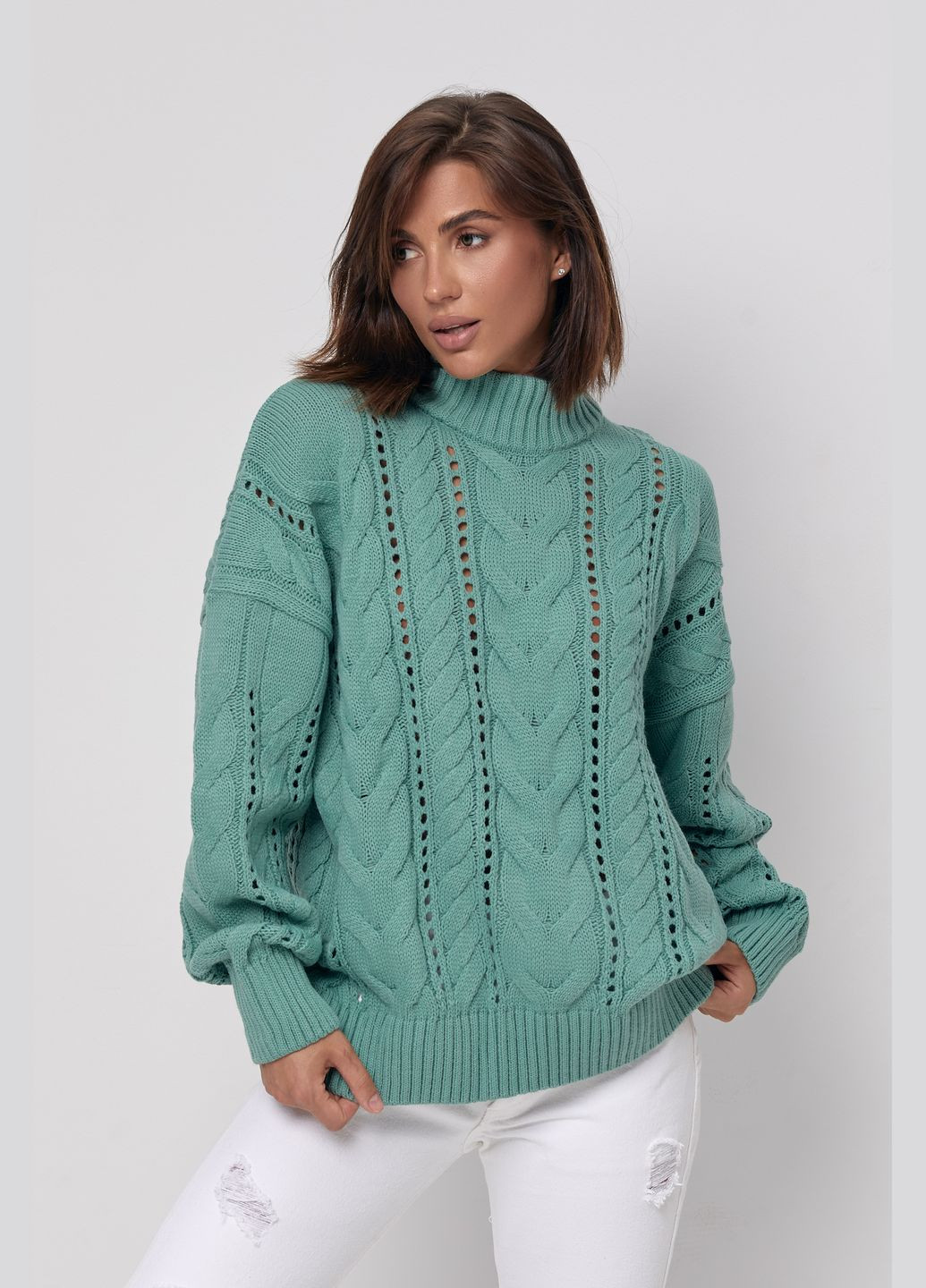 Фисташковый свитер 241 фисташка MarSe