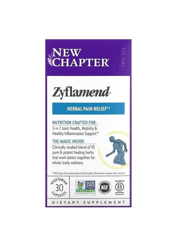 Протизапальний комплекс, Zyflamend,, 30 вегетаріанських капсул New Chapter (330626661)