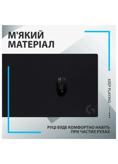 Коврик для мышки (943-000778) Logitech G840 Gaming Mouse Pad Black (370018400)