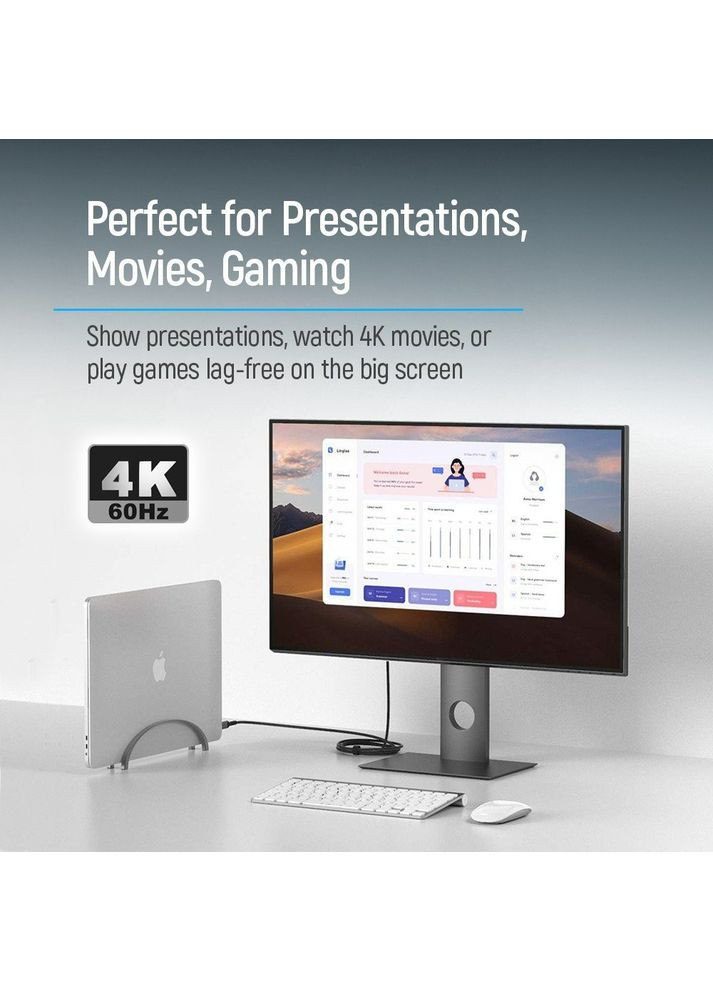 Кабель HDMI - USB Type-C (M/M), 4K/60 Гц, 2 м, Black (CW-CBCHD077-BK) Colorway (364861833)