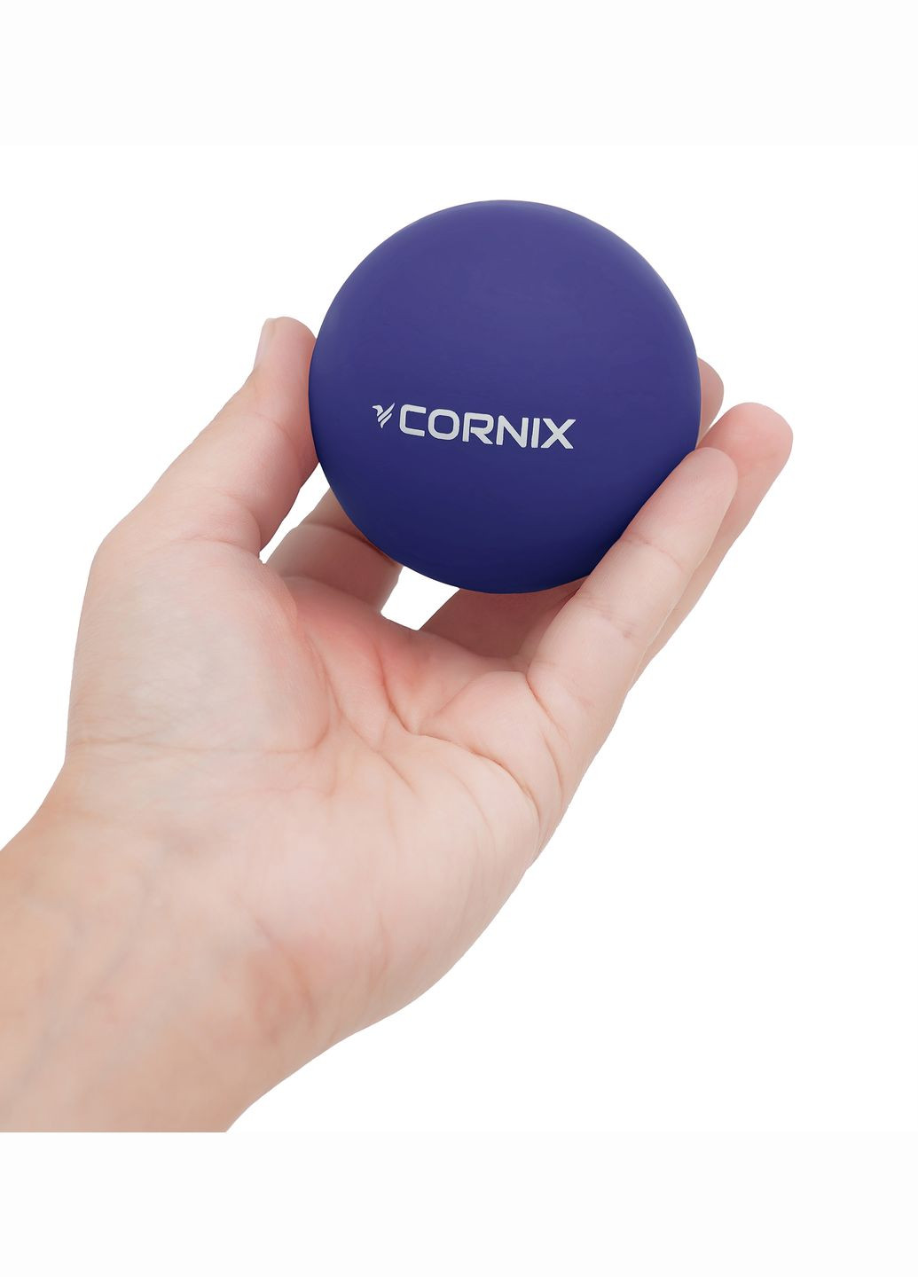 Масажний м'яч Lacrosse Ball 6.3 см XR0229 Navy Blue Cornix xr-0229 (275654190)
