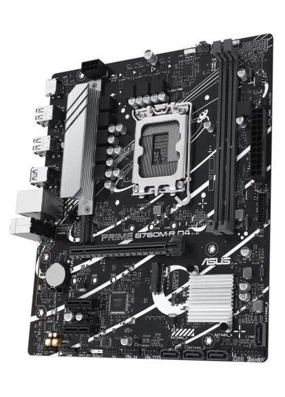 Материнська плата LGA1700, PRIME B760M-R D4, B760, 2xDDR4, Int.Video(CPU), 4xSATA3, 2xM.2, 1xPCI-E 4.0 x16, 2xPCI-E 4.0 x1, Asus (395354809)