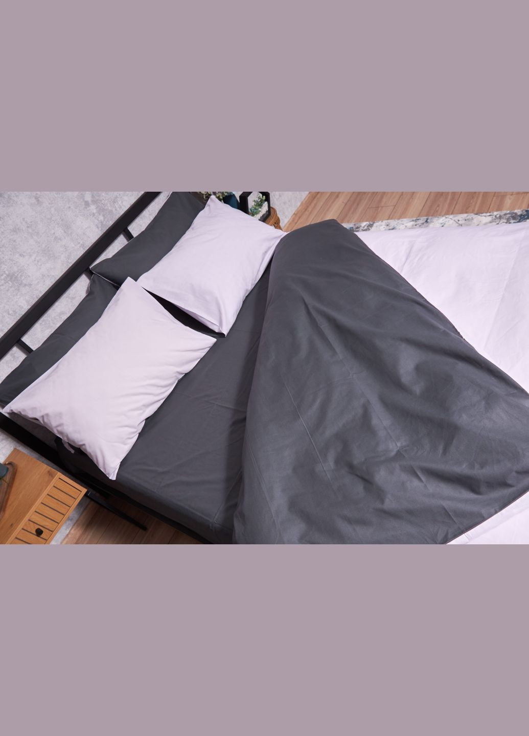 Комплект постільної білизни Бязь Gold Люкс «Orchid Gray» Дитячий 110х140 наволочки 2х40х60 (MS-830000073) Moon&Star OrchidGray (293173112)