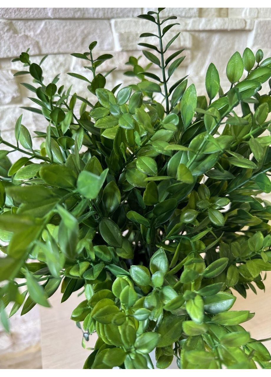 Искусственный самшит 40 см Вазон с искусственным самшитом Самшит в горшке Искусственная зелень Пластмакс (372838132)