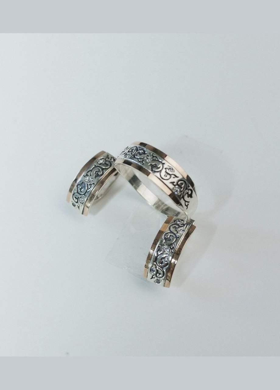 Сережки срібні із золотом Вишиванка 0056с No Brand (316398067)