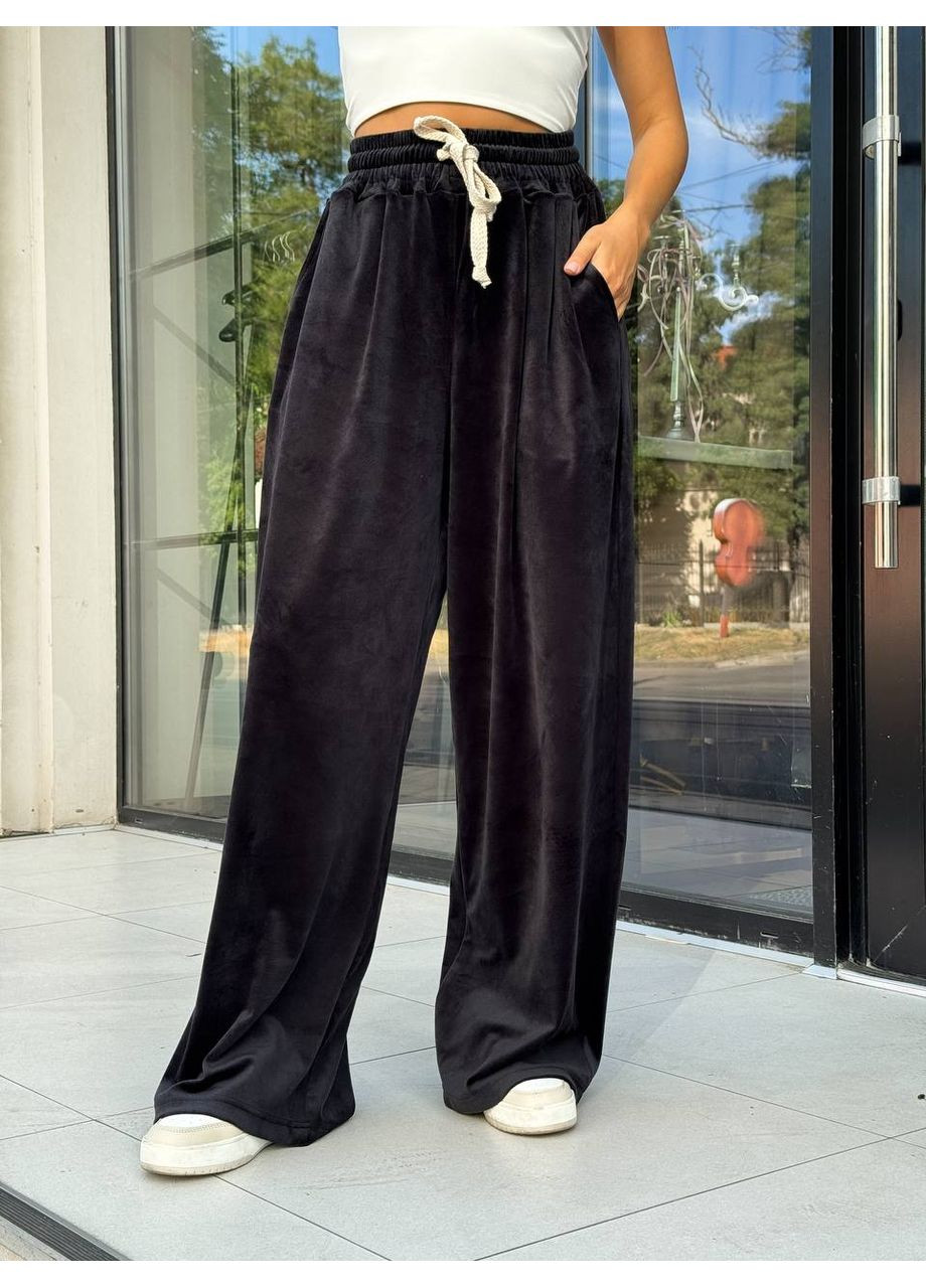 Велюровые штаны палаццо More_bboutique Штани (360883929)