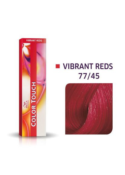 Интенсивная тонировочная безаммиачная кремкраска для волос Professionals Color Touch VIBRANT REDS 77/45 Wella Professionals (292736481)