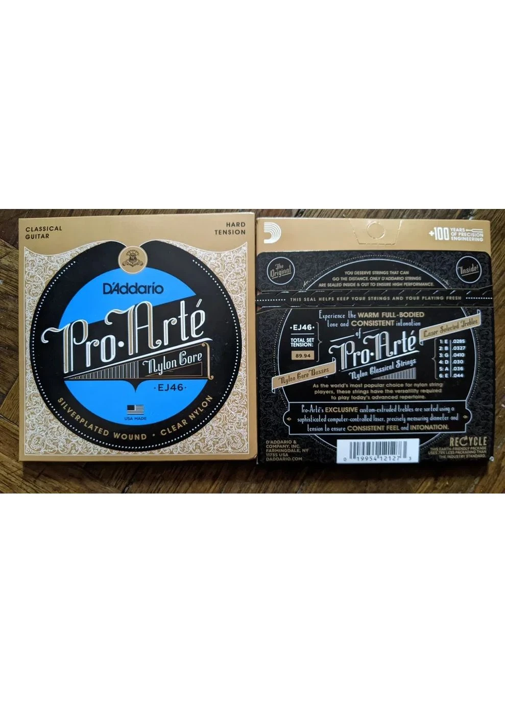 Струны Pro Arte EJ46 для классической гитары (.0285-0.044) (нейлон) D'Addario (391551556)