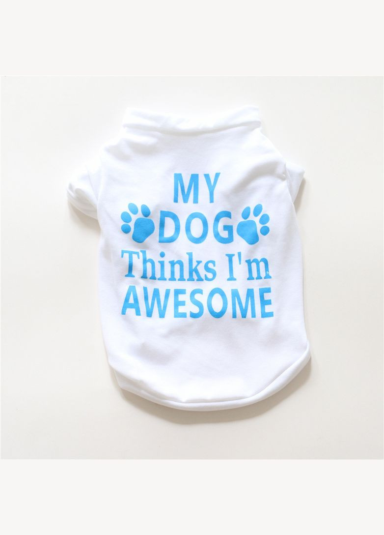 Футболка для котів Pet Style "My Dog" Біла XS No Brand - (323236811)