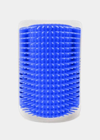 Щетка-чесалка для кошек Brush-comb, Blue с угловым креплением к стене Semi (334891521)