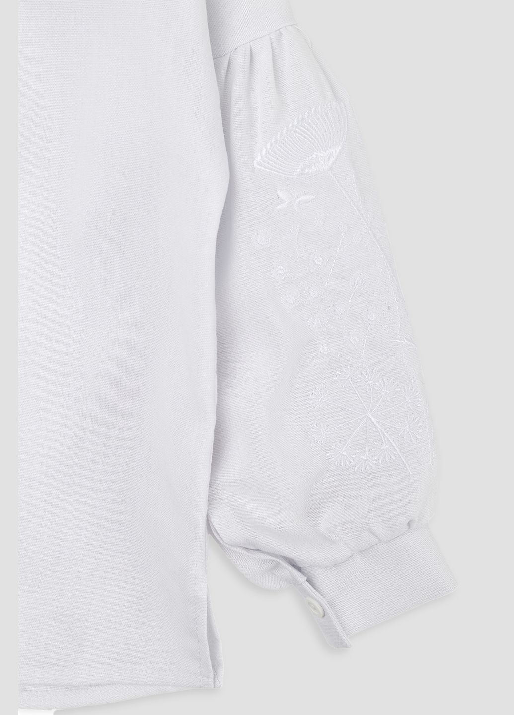 Сорочка з вишивкою для дівчинки колір білий CB-00253495 Yuki (314909717)