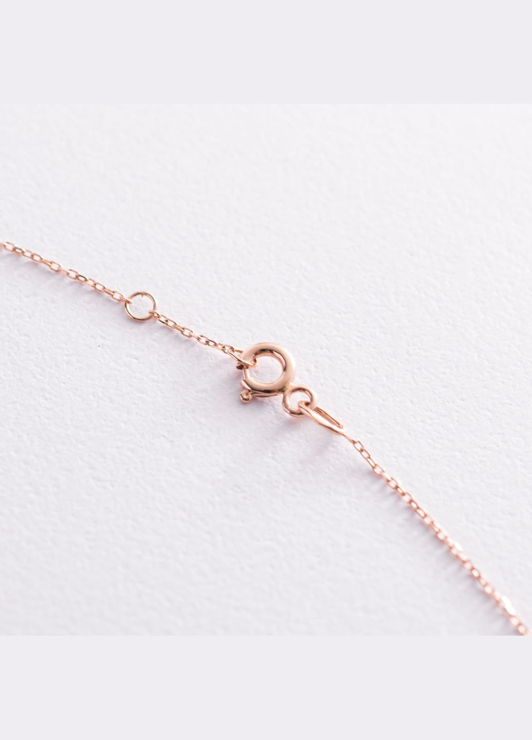 Золотий браслет Сердечка і монетка на ногу (чорні фіаніти) б04794 24 24 Oniks (323209236)